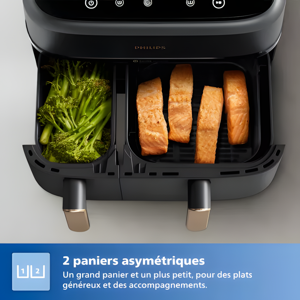 Airfryer PHILIPS Series 3000 9L Double Panier